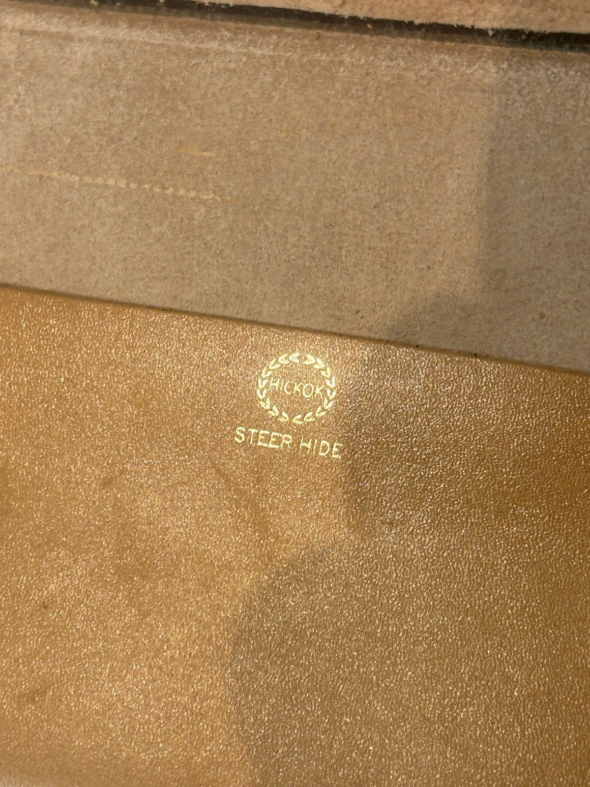 Vintage Hickok Steer Hide Leather Road Maps Case 1950s Motoring Accessory