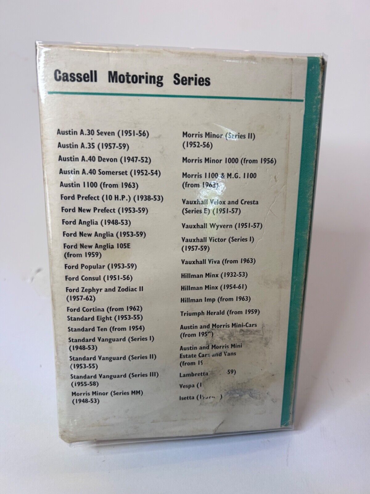 The Cassell Book of The FORD CORTINA (from 1962) Sydney F.Page Collectable