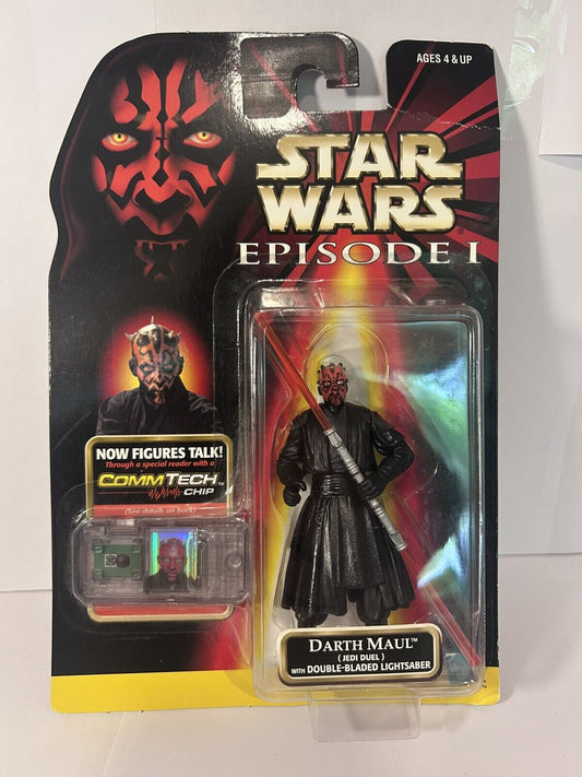 Star Wars: Episode 1 DARTH MAUL Jedi Duel Double-Bladed Lightsaber Action Figure