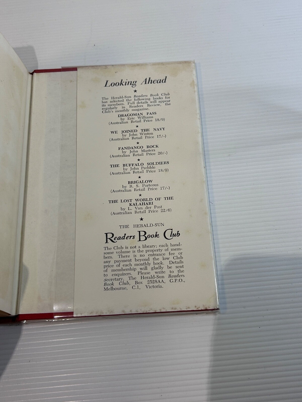 Destined Meeting Leslie Bell 1960 HC DJ POW Changi Readers Book Club