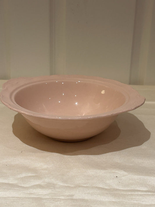 Vintage Grindley England Peach Petal Pink Serving Bowl 24cm 