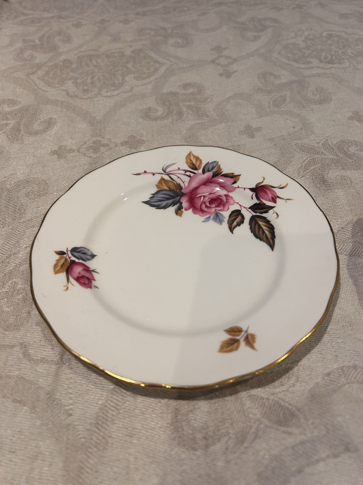 VINTAGE - TRIO BY ROYAL VALE, ENGLAND - CUP SAUCER & PLATE - BONE CHINA