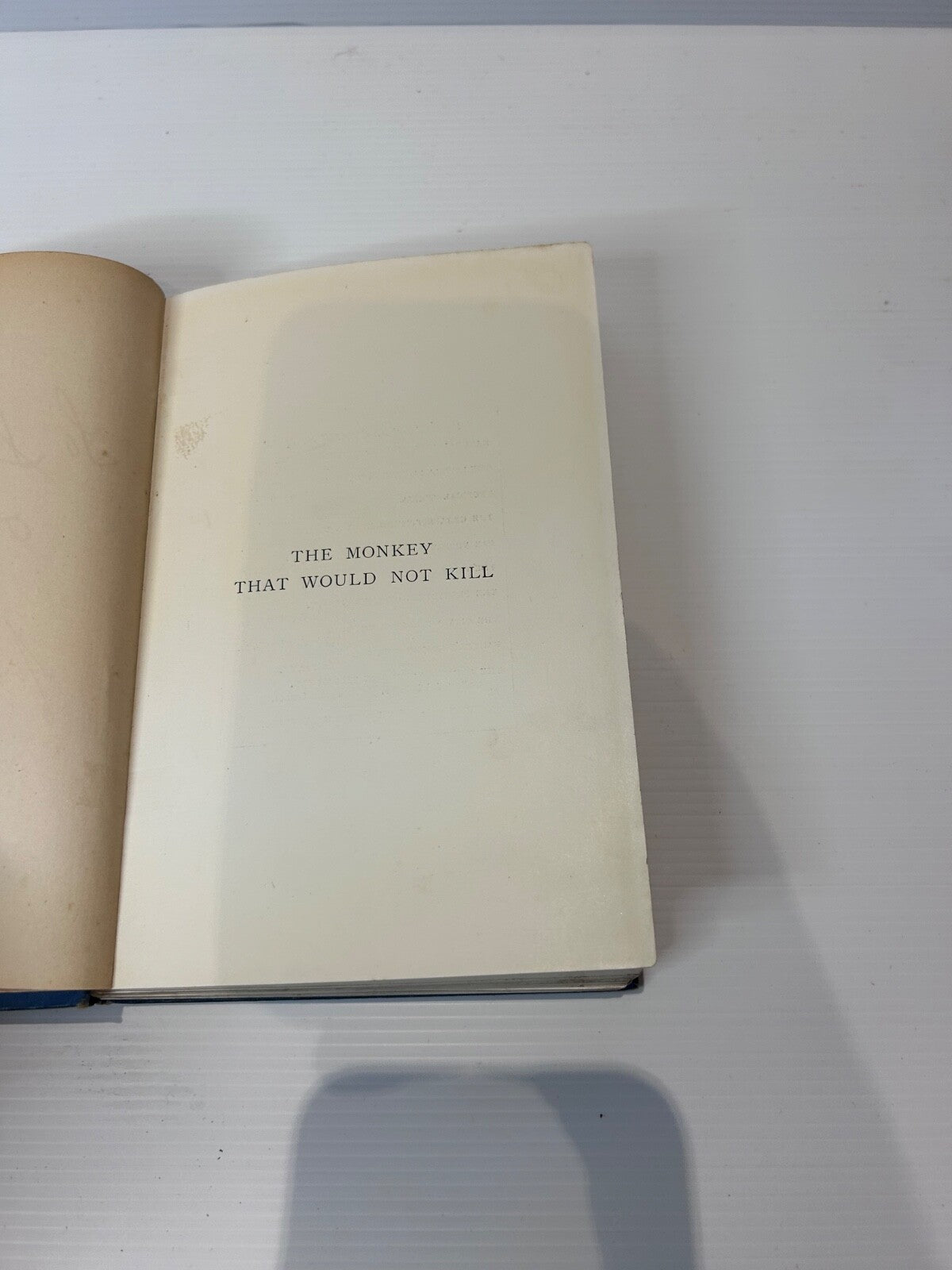 The Monkey That Would Not Kill 1898 1st Ed Louis Wain Illus Hodder Stoughton