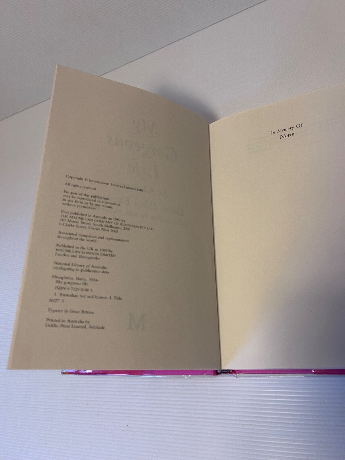 Dame Edna Everage My Gorgeous Life 1989 HC DJ 1st Ed Macmillan Humour