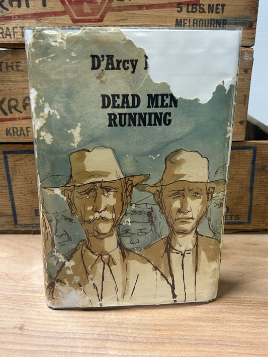 D’Arcy Niland Dead Men Running 1969 1st Ed HC DJ Hodder Australia Drysdale Art