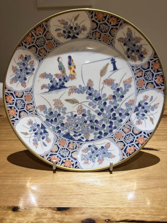 6 x Franklin Mint Koransha Imari Style Banquet of Flowers Plates Set 6 22.5cm