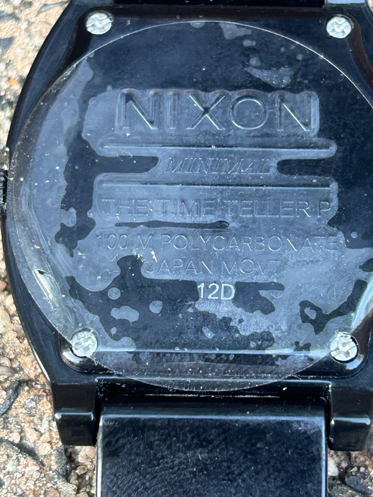 Nixon Minimal Time Teller P Watch Black Quartz Japan Movt 100m New Battery