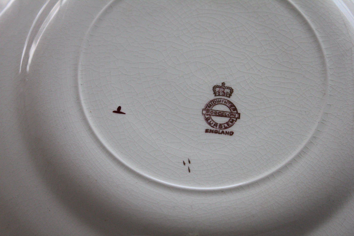 Midwinter Porcelain Burgundy & Gilt Dinner Tea Set for  6 England Vintage