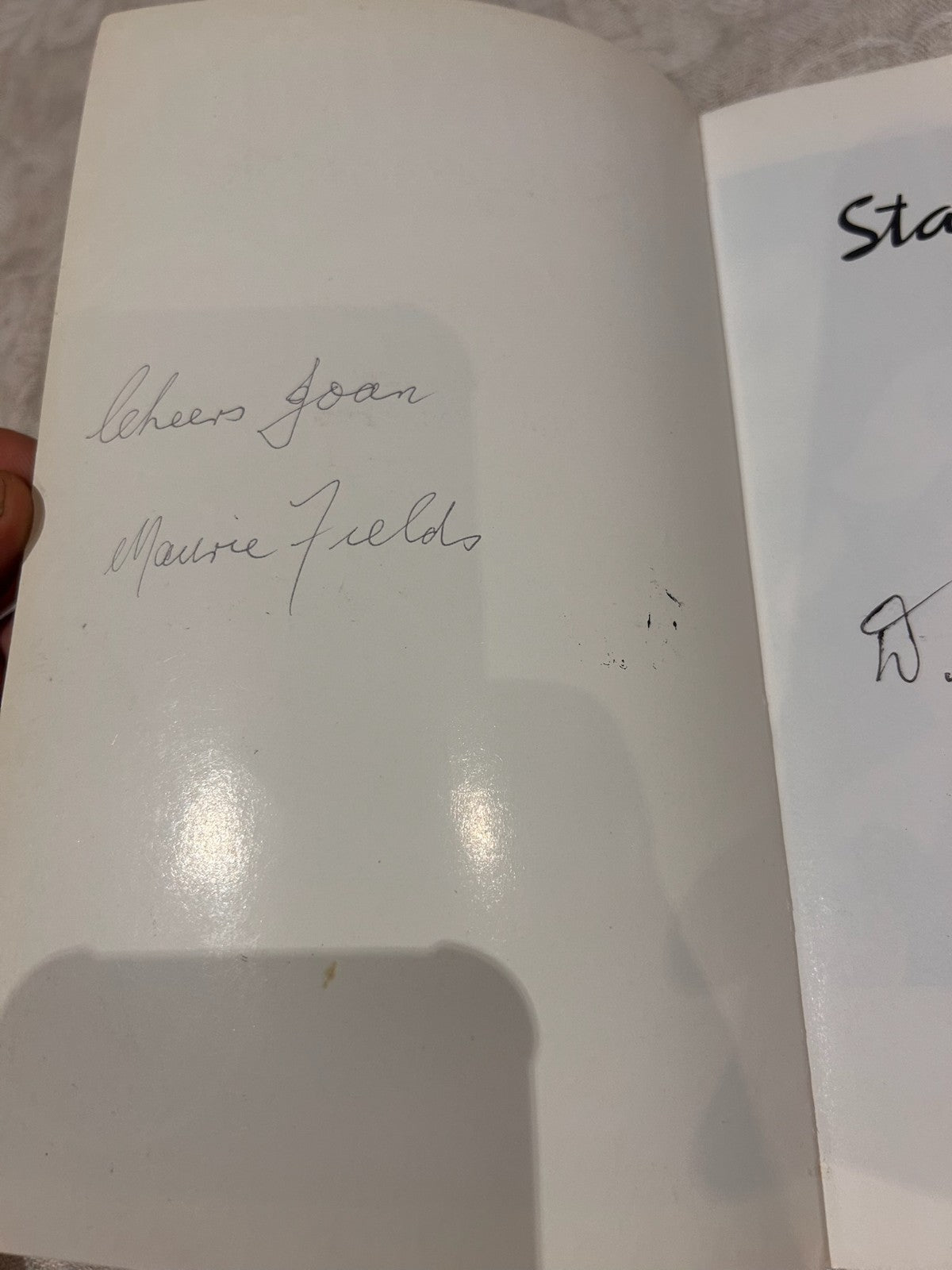 Stagestruck - Signed by Val Jellay & Maurie Fields | Vintage 1st Edition 1994