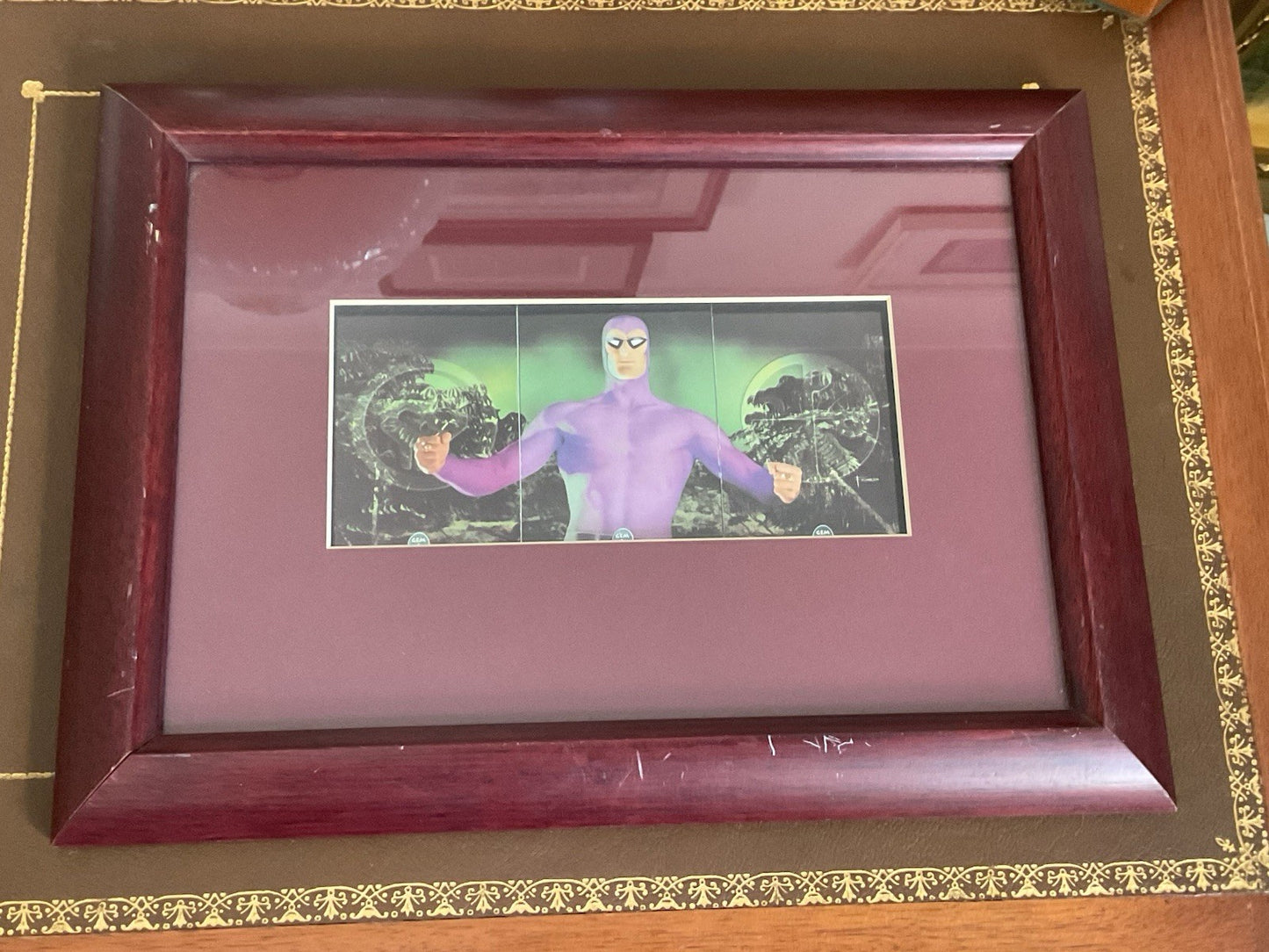 1994 The Phantom GEM Triptych Framed Trading Card Display – Dynamic Forces