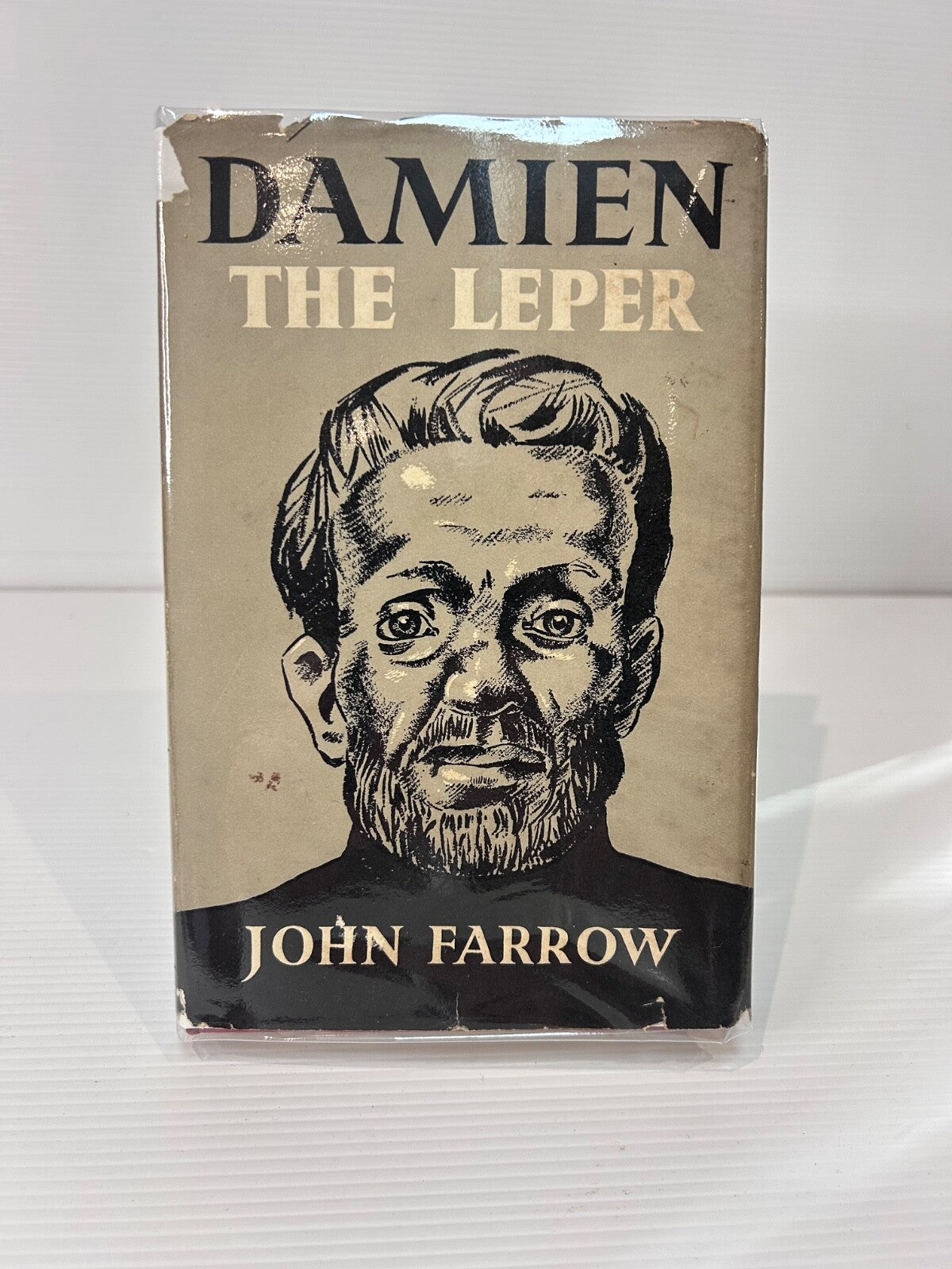 Damien the Leper John Farrow 1955 HC DJ 1st Ed Sheed & Ward Catholic Biography