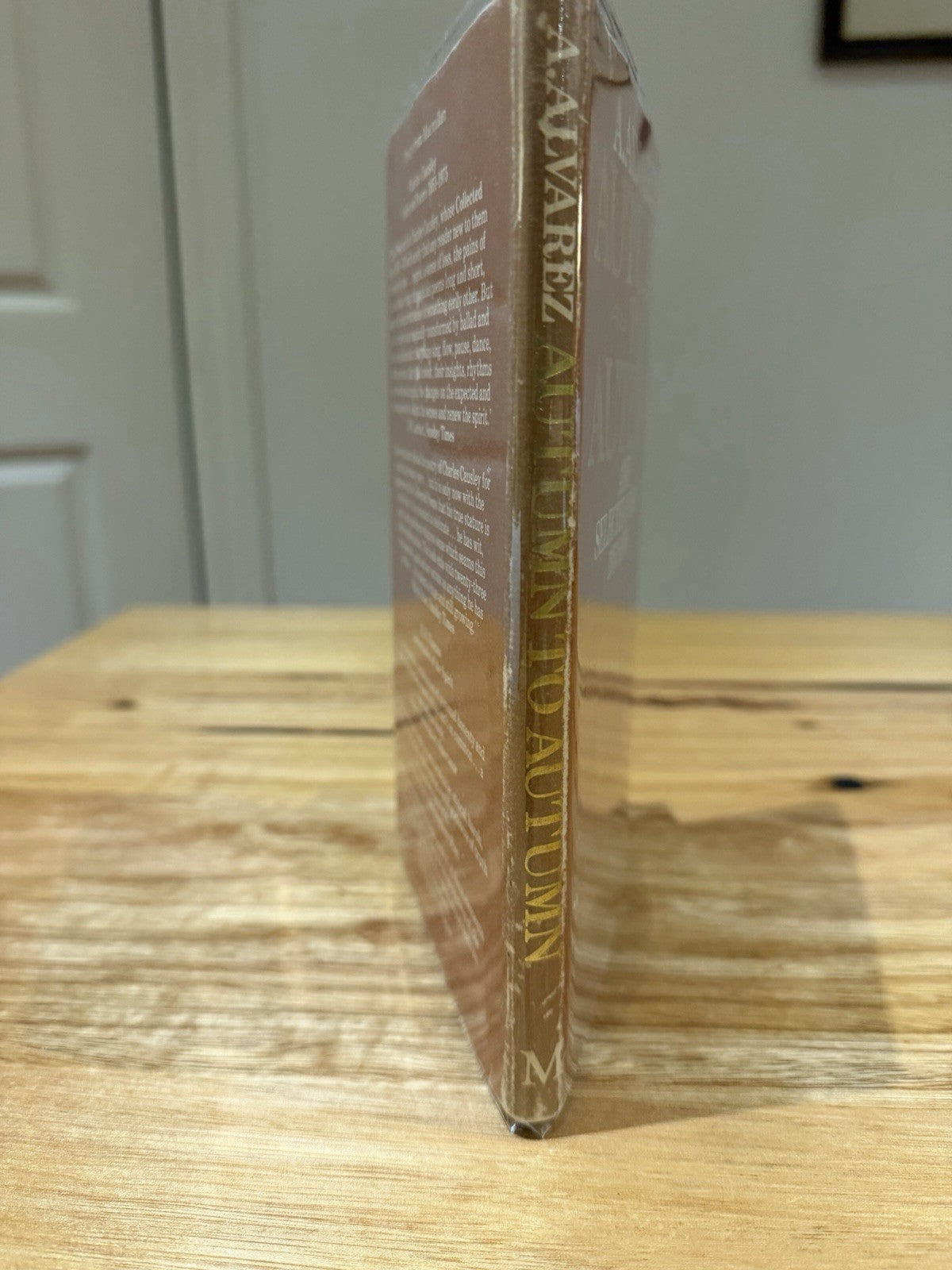 A. Alvarez Autumn to Autumn Selected Poems 1953-1976 1978 1st Ed Hardcover DJ
