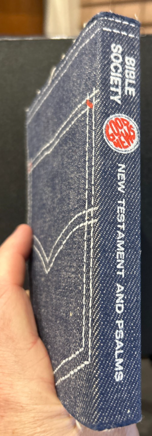 Good News for Modern Man Denim Bible Society Edition 1970s, Pocket New Testament