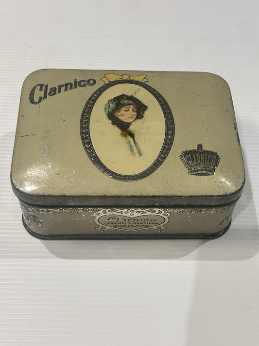 Vintage Clarnico Tin c.1910s – Caramels Marzipan Chocolates London England