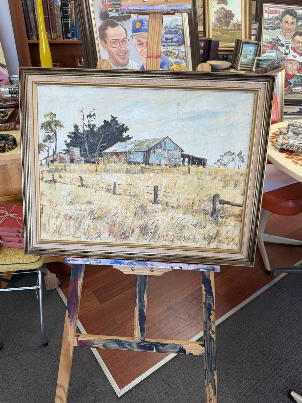 Lyn Robins Original Oil Painting Near The Mount SA Australian Landscape Artist
