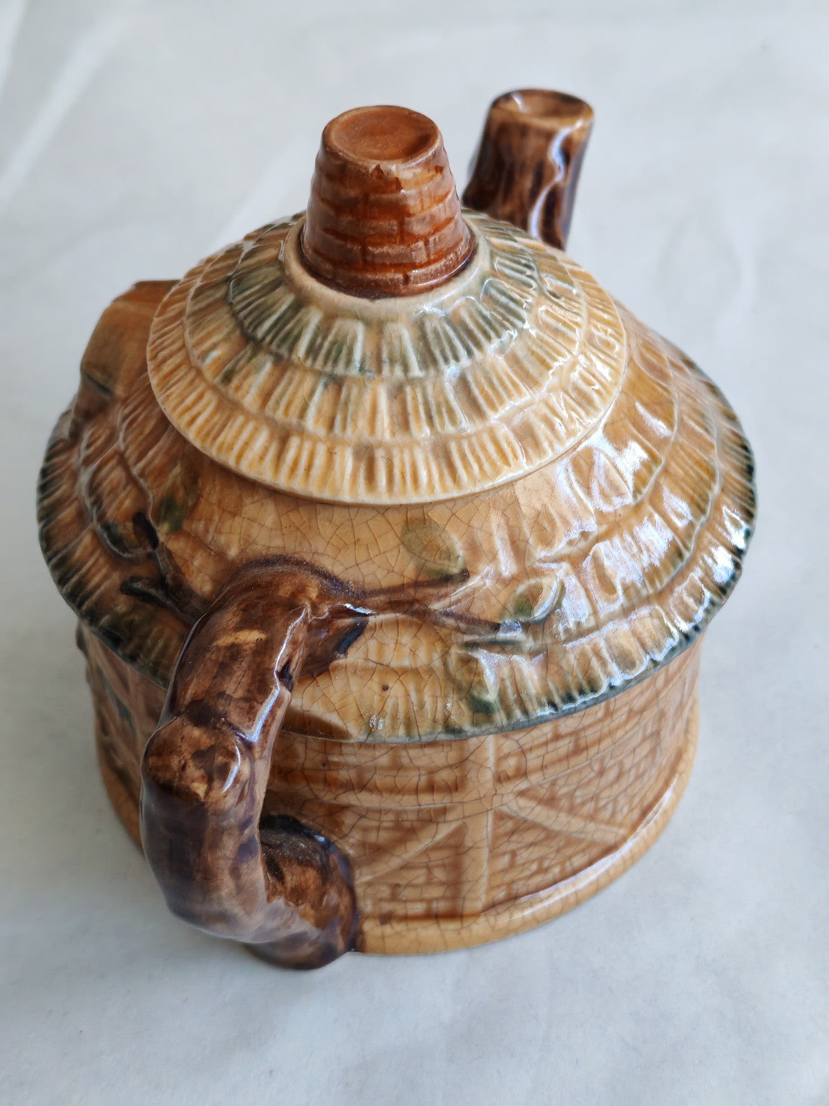 Vintage Cottage Ware Tea Set – Figural Teapot, Sugar Bowl & Creamer