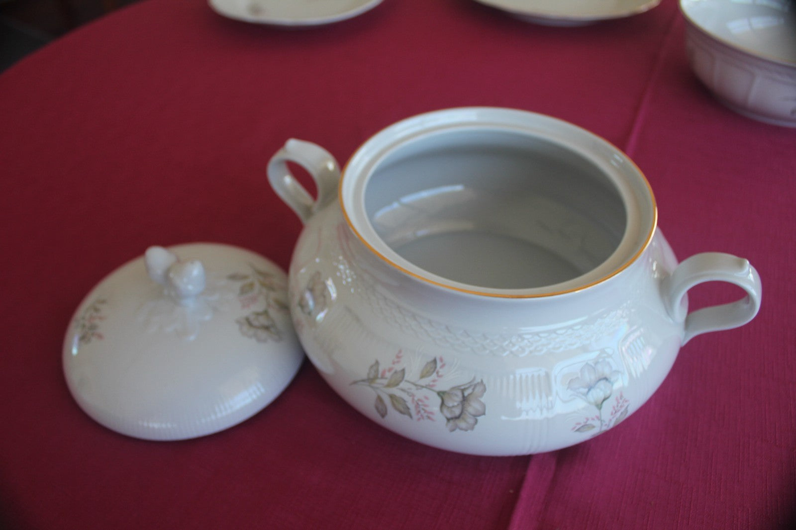 Royal Porcelain Floral Dinner & Coffee Service – 59 piece Matching Set