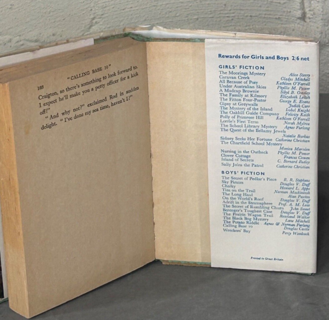 Calling Base 10 by Douglas Castle with unclipped dust jacket undated version