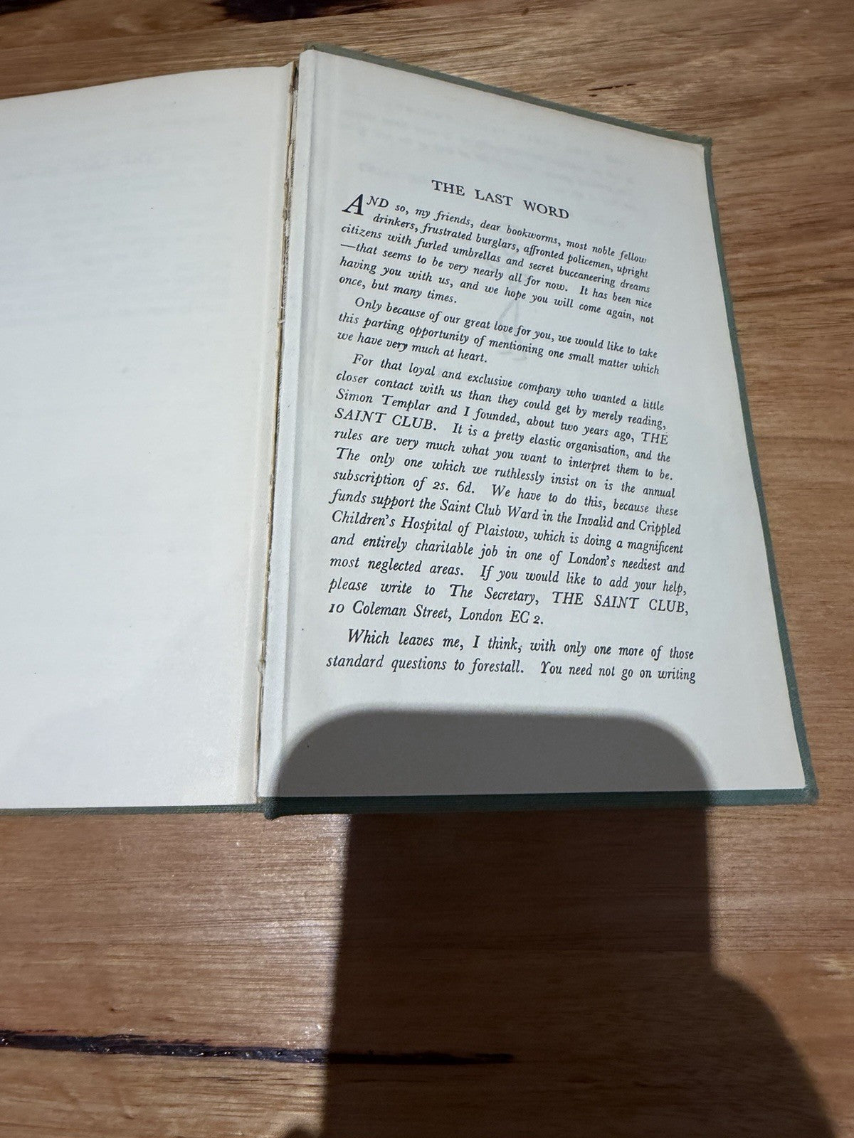 Leslie Charteris The First Saint Omnibus 1950 4th Impression Hardcover 1008pp