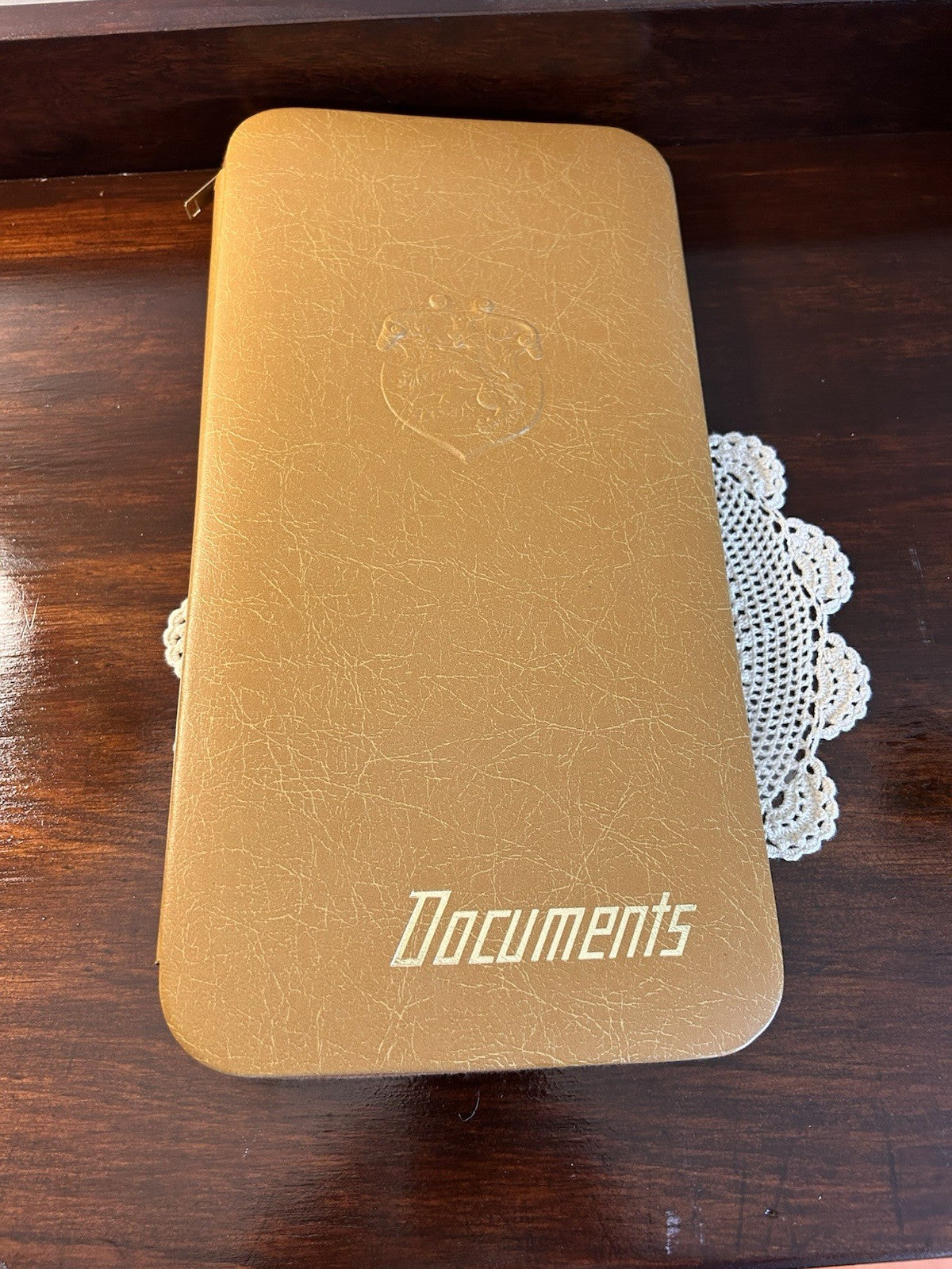 Vintage Vermont Documents Folder PVC Binder Made in NSW Red Lining 1960s