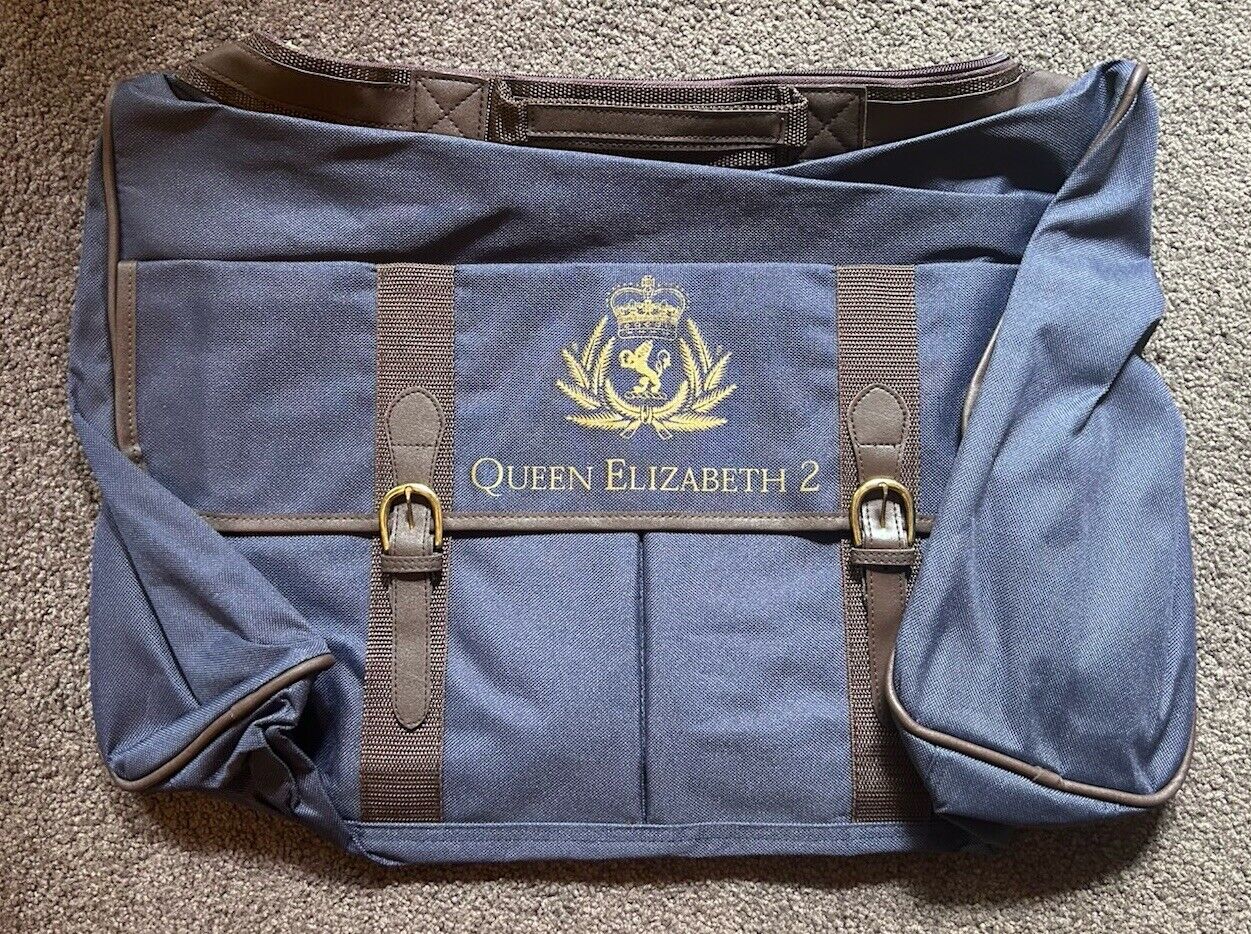 QUEEN ELIZABETH 2  CABIN BAG QE2 LUGGAGE RARE UNUSED