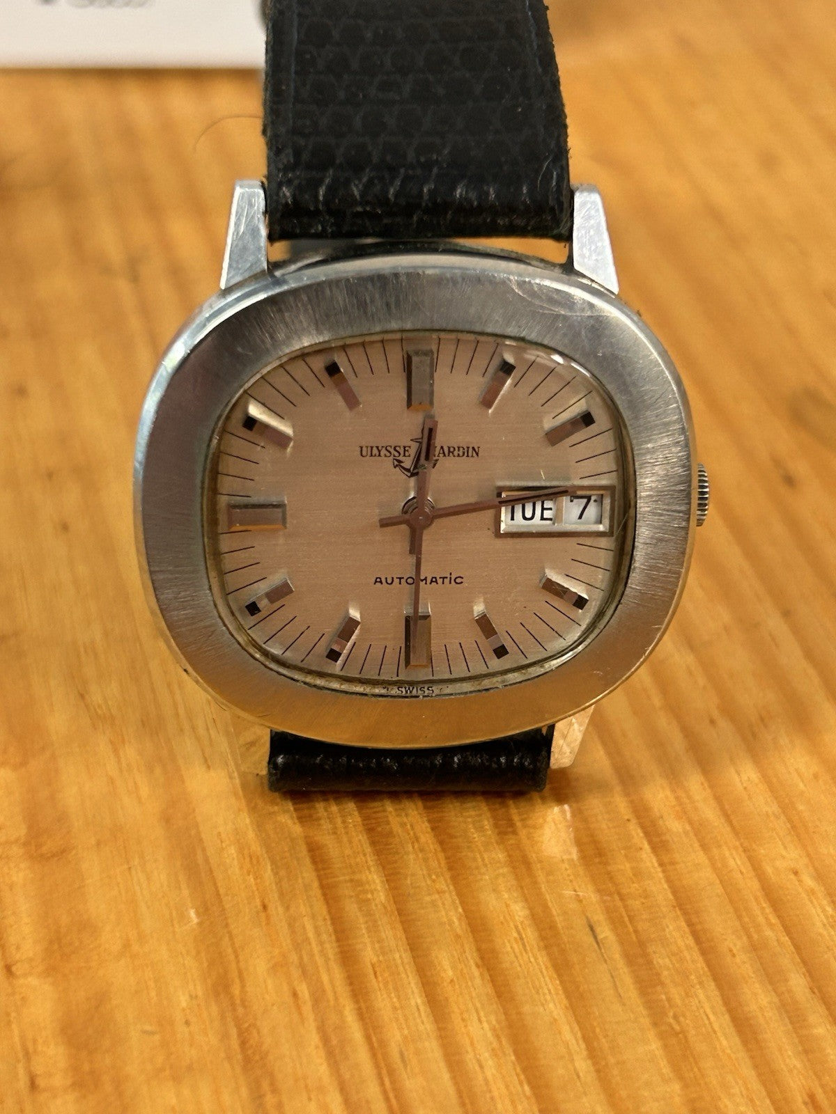 Ulysse Nardin Automatic Day Date Vintage 1970s Swiss Serviced Watch