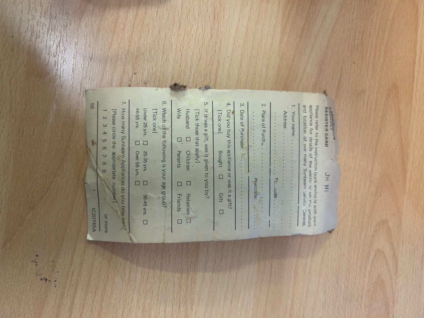 Vintage Sunbeam Beatermix JM7 Portable Mixer Boxed c1960s Australia