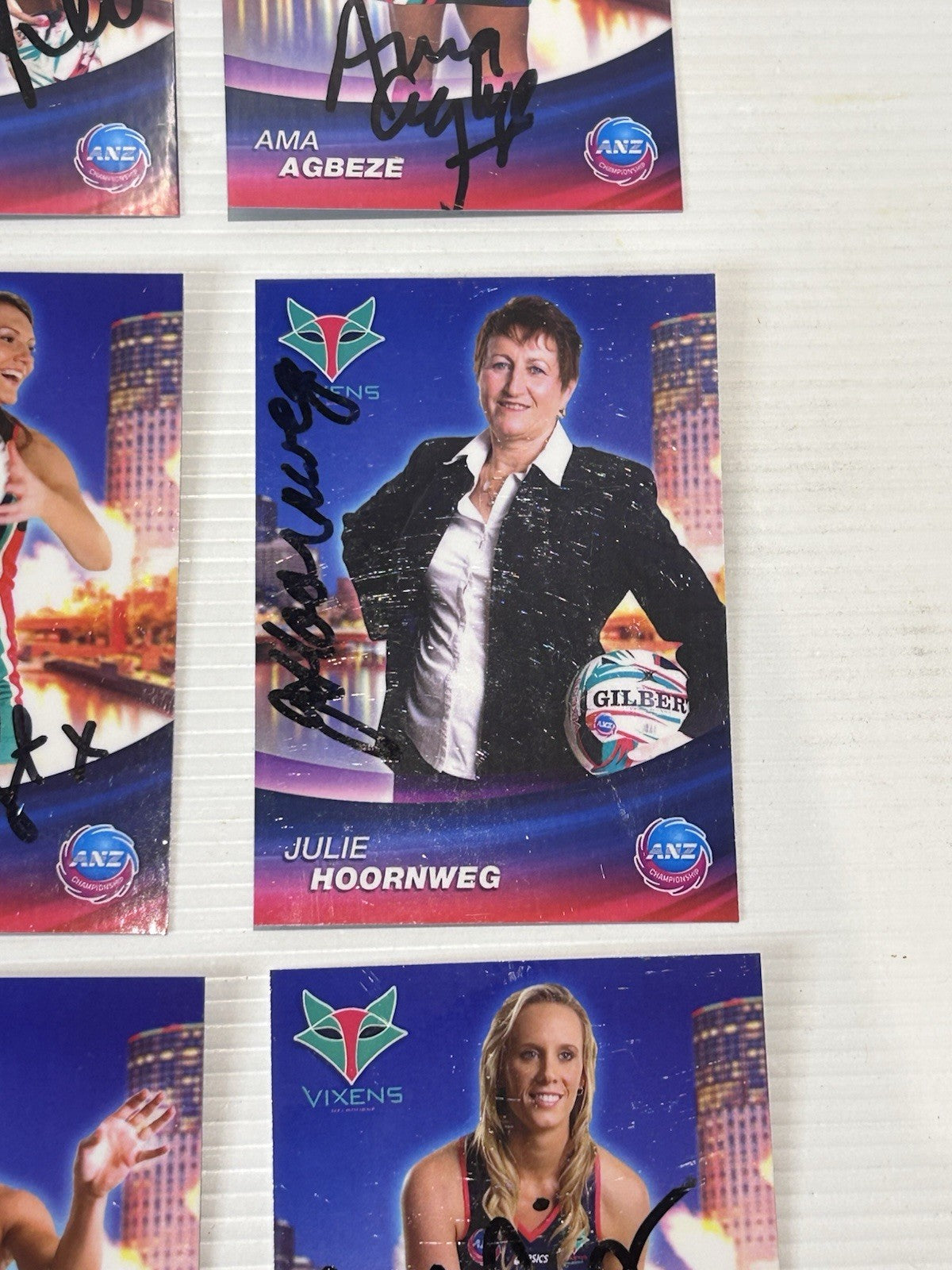 2009 Melbourne Vixens Signed Card Set Netball Premiers McMahon Chatfield