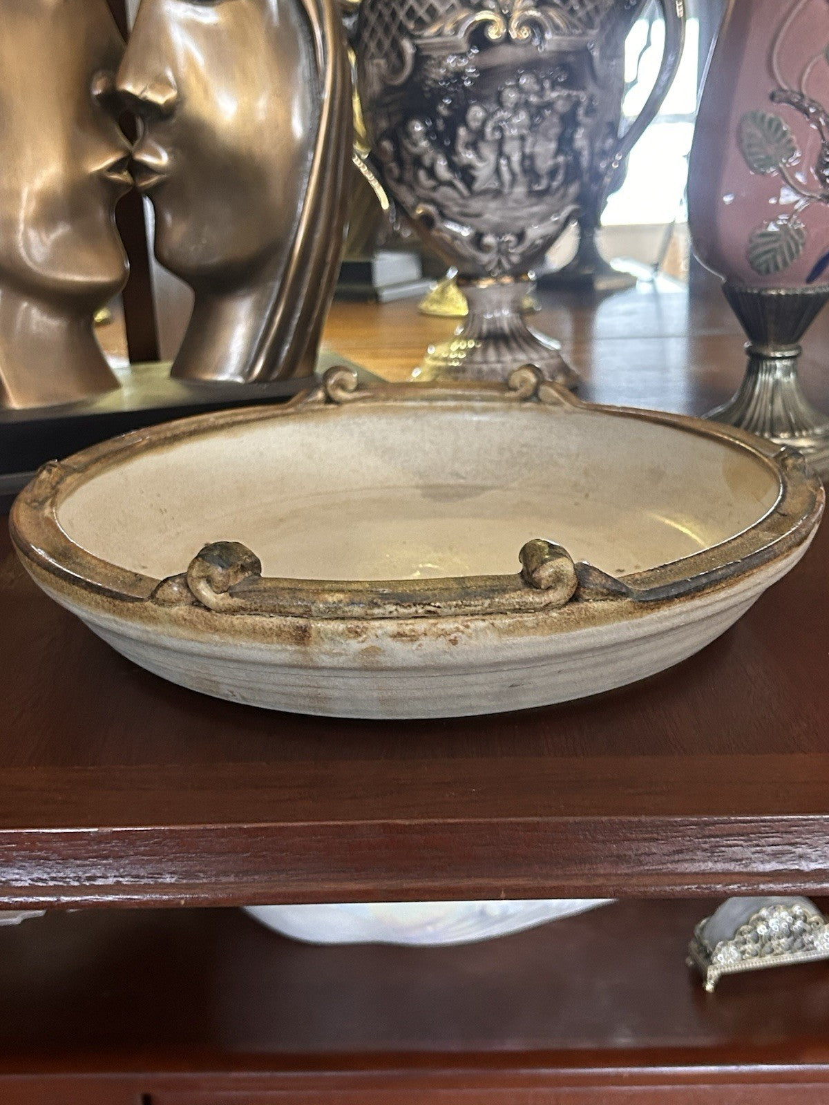 Howard Phillips El Dorado Studio Pottery Bowl 1990 Signed Australian 28cm