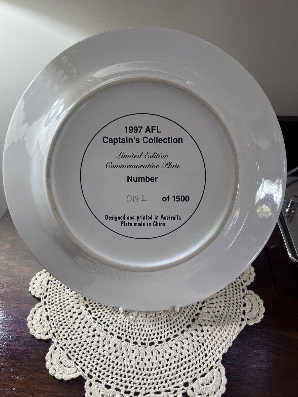 Essendon Gary O'donnell AFL Captain’s Collection 1997 Limited Edition Plate