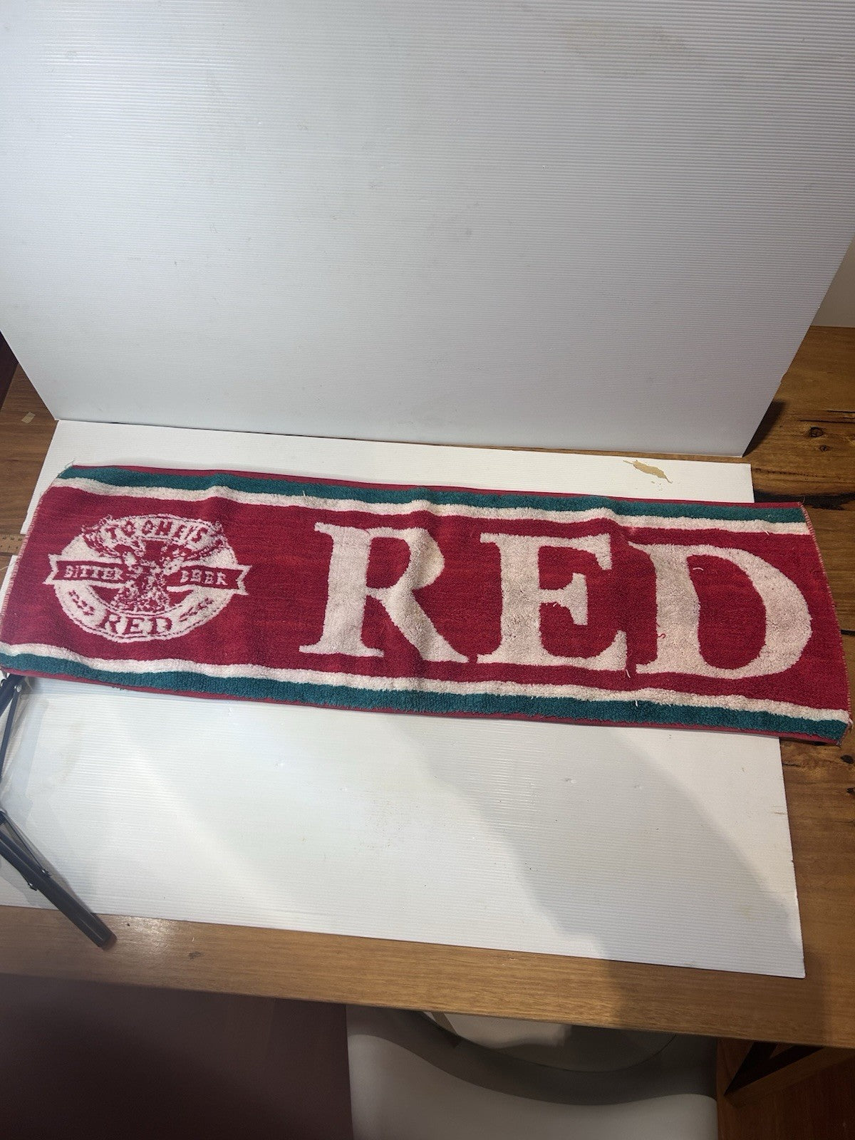 Tooheys Red Bitter Beer Bar Mat Vintage Pub Bar Towel Brewery Promo