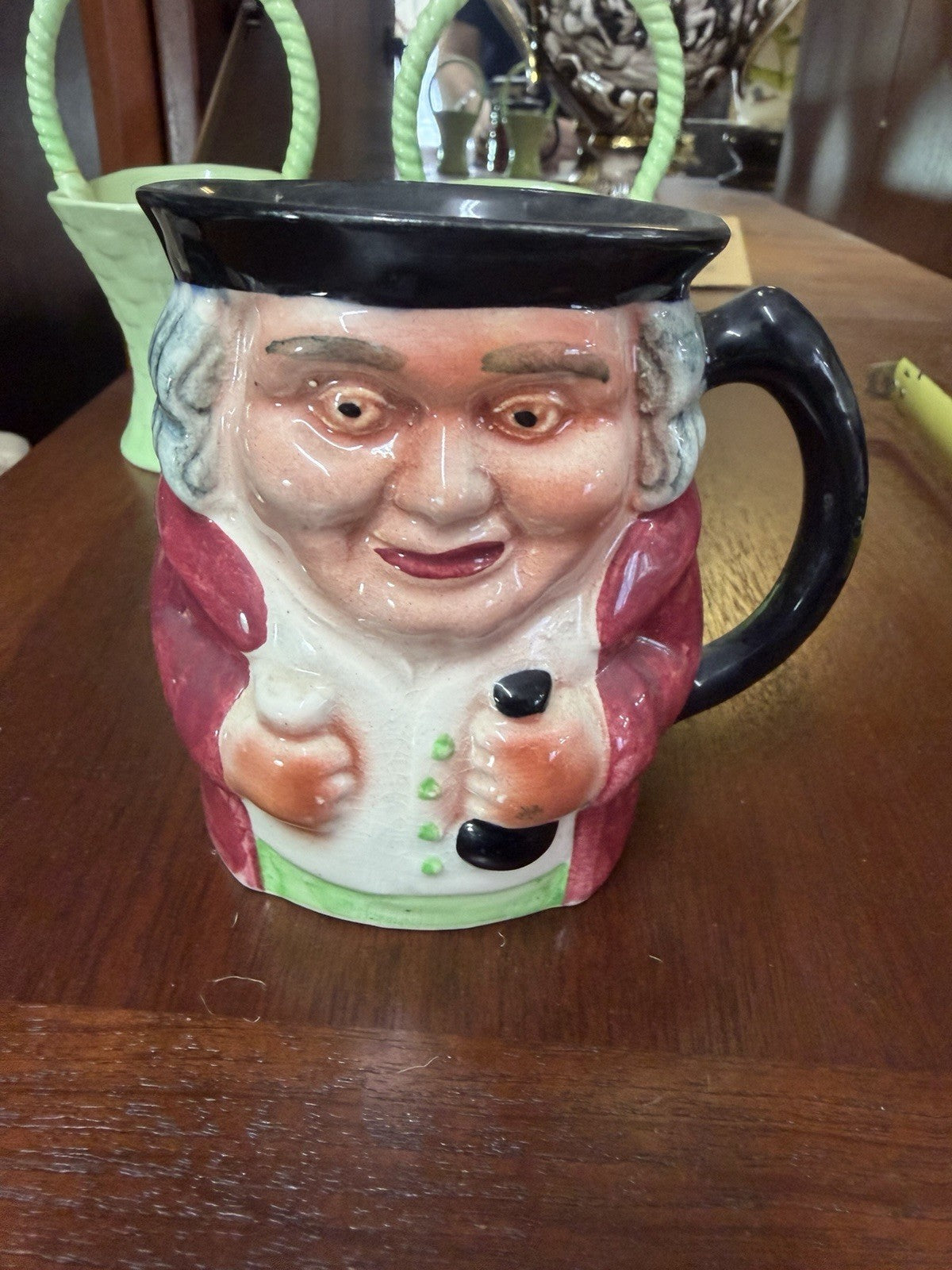 Vintage Shorter & Son Toby Character Jug England Hand Painted Pottery c1950s