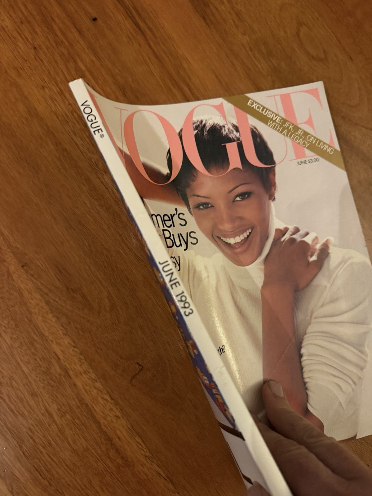 American Vogue June 1993 Naomi Campbell Drew Barrymore JFK Jr Emma Thompson