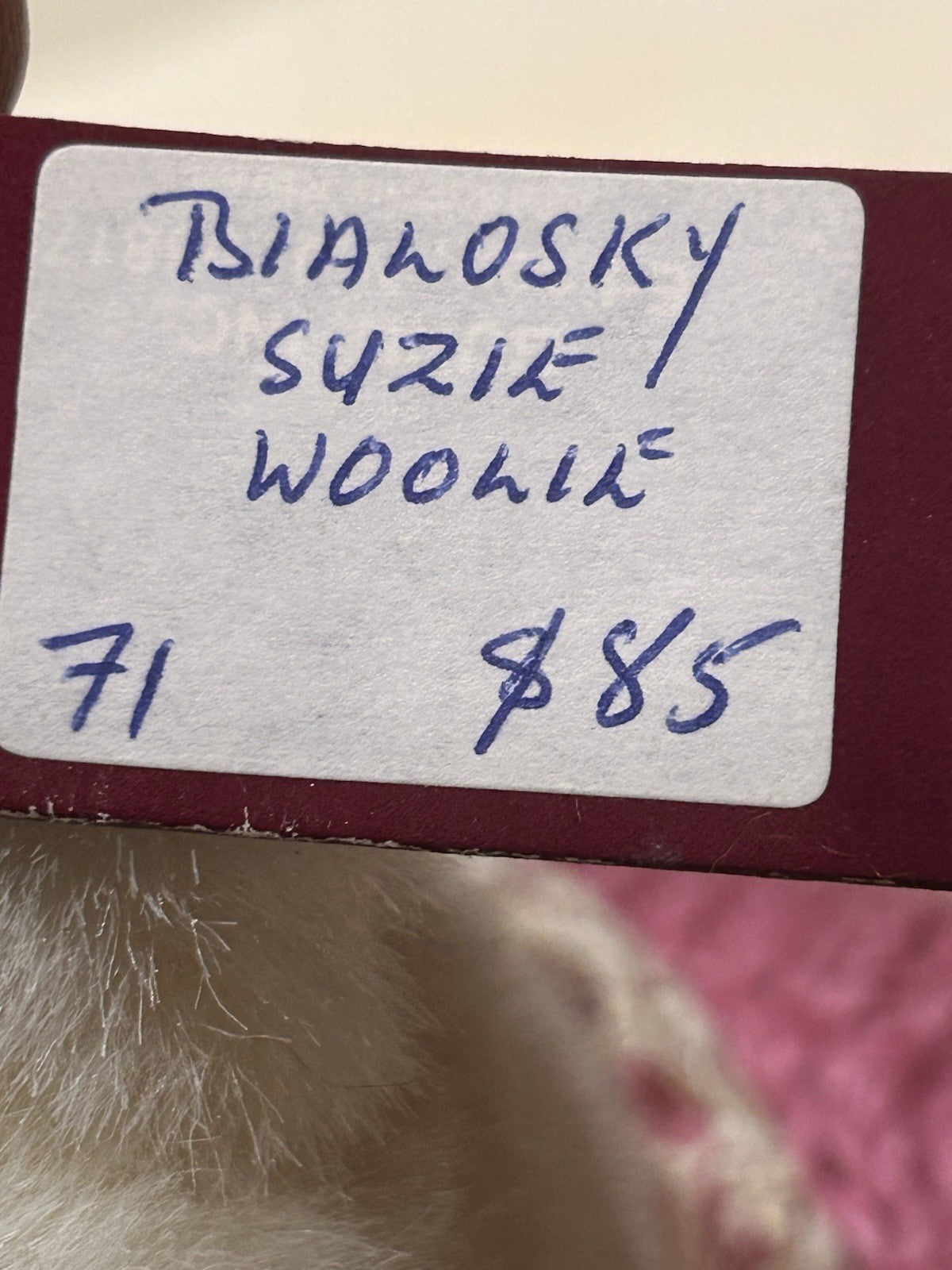 GUND Bialosky Friends Teddy Bear Pink Knitted Jumper Plush Soft Toy W Orig Tag