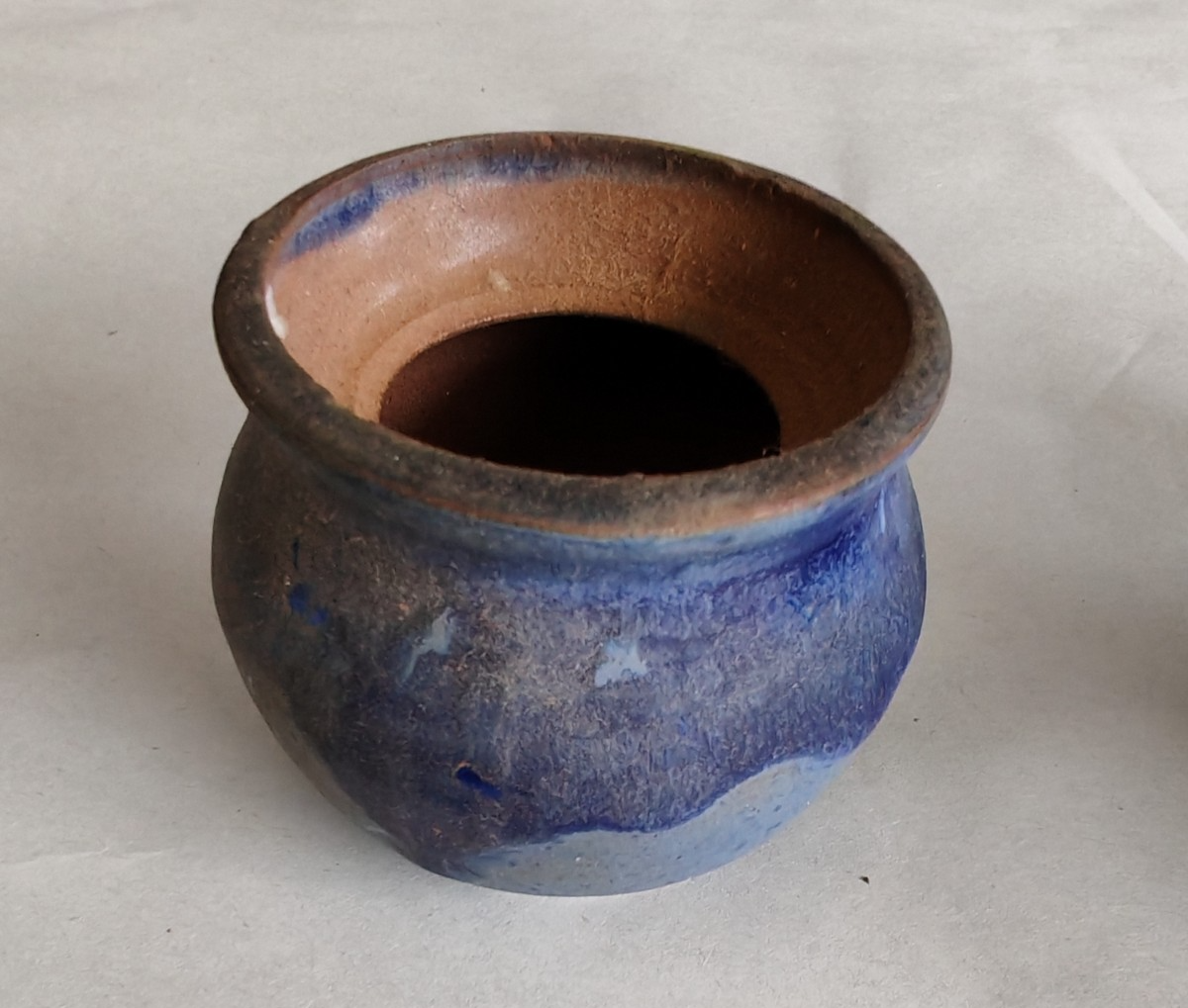 Vintage Studio Pottery Lidded Jar Set – Deep Cobalt Blue Glaze