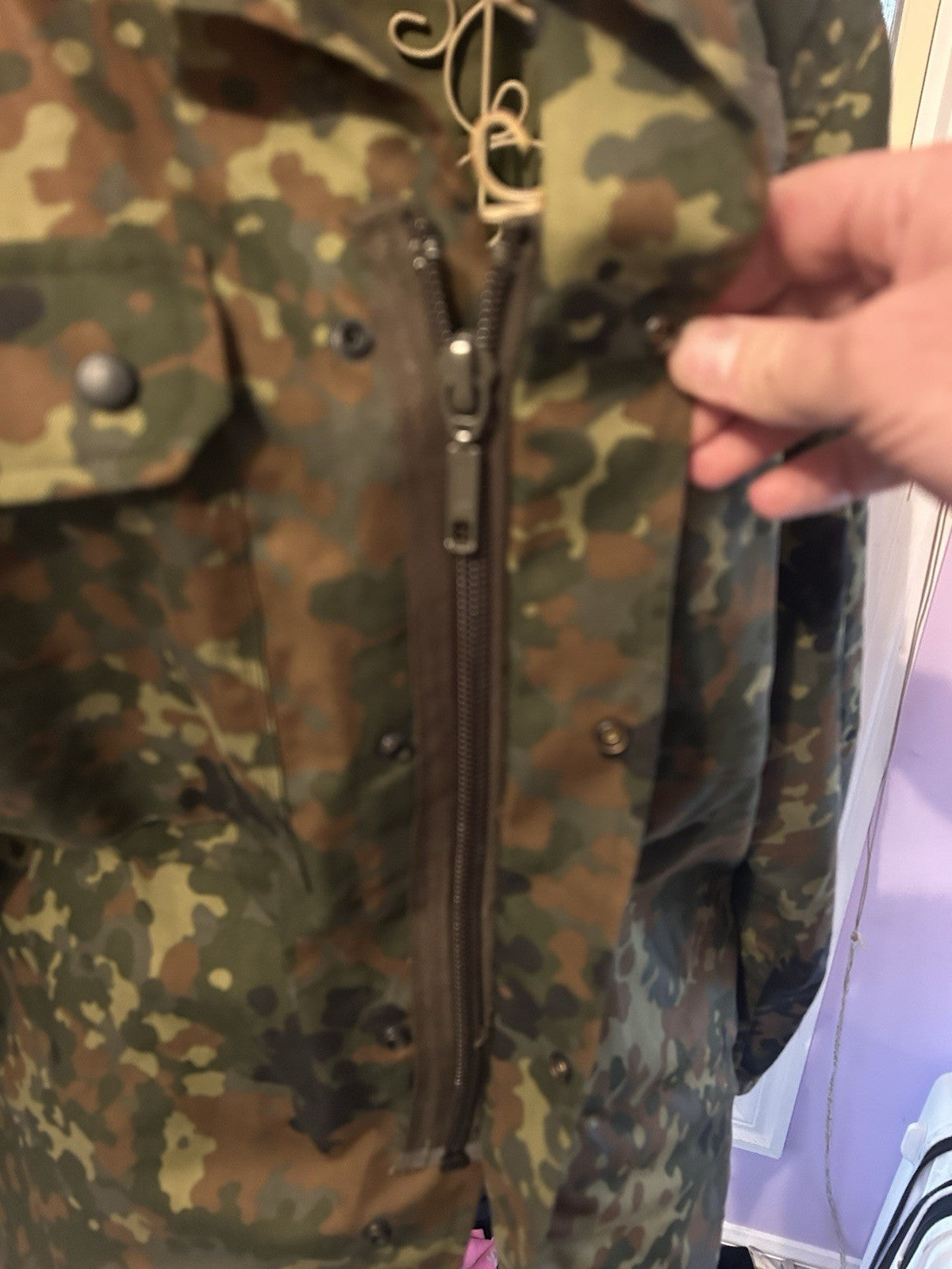 German Army Flecktarn Field Jacket BW Combat Shirt 2012 Size Gr.7 7585/9500