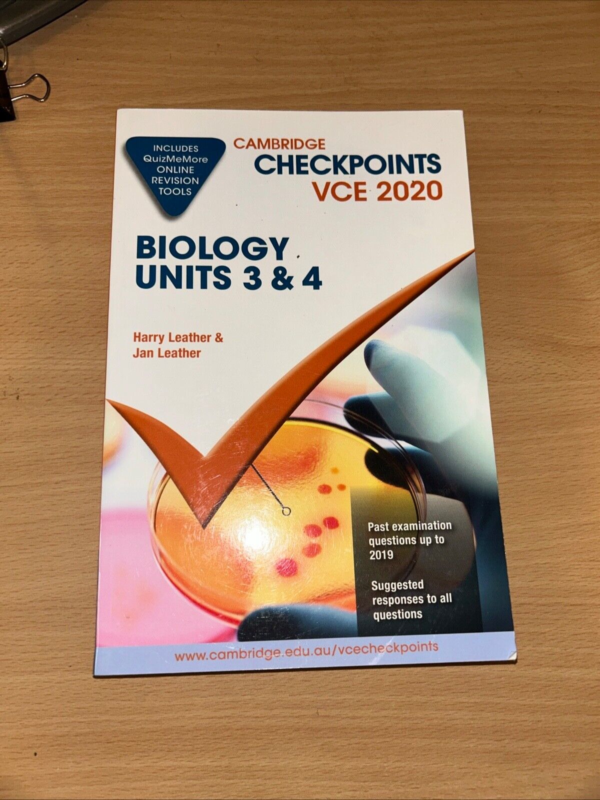 Cambridge Checkpoints VCE 2020: Biology Units 3 & 4 