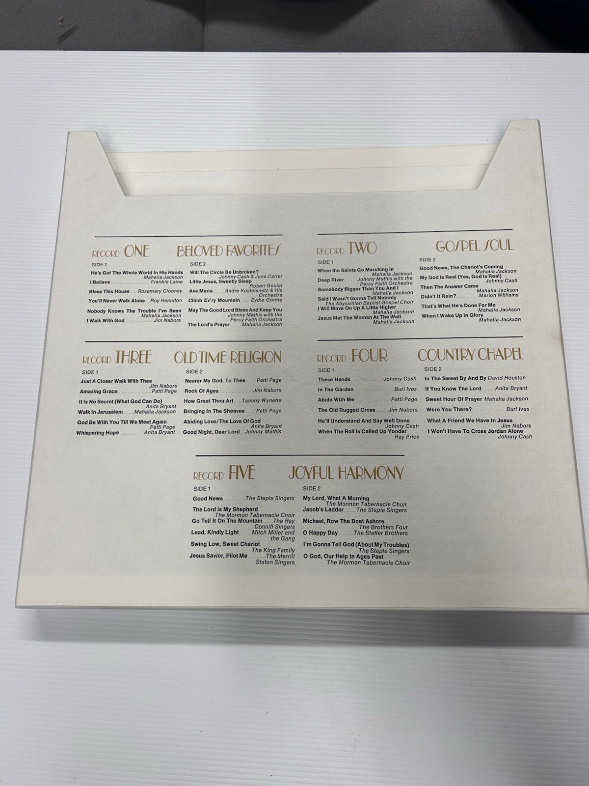 He’s Got the Whole World in His Hands 6 LP Box Set Reader’s Digest Gospel CBS
