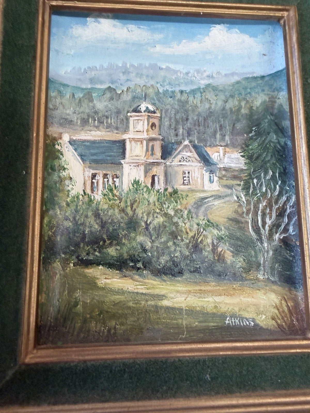 Atkins Set 4 Vintage Australian Oil Paintings Melbourne Tasmania Victoria