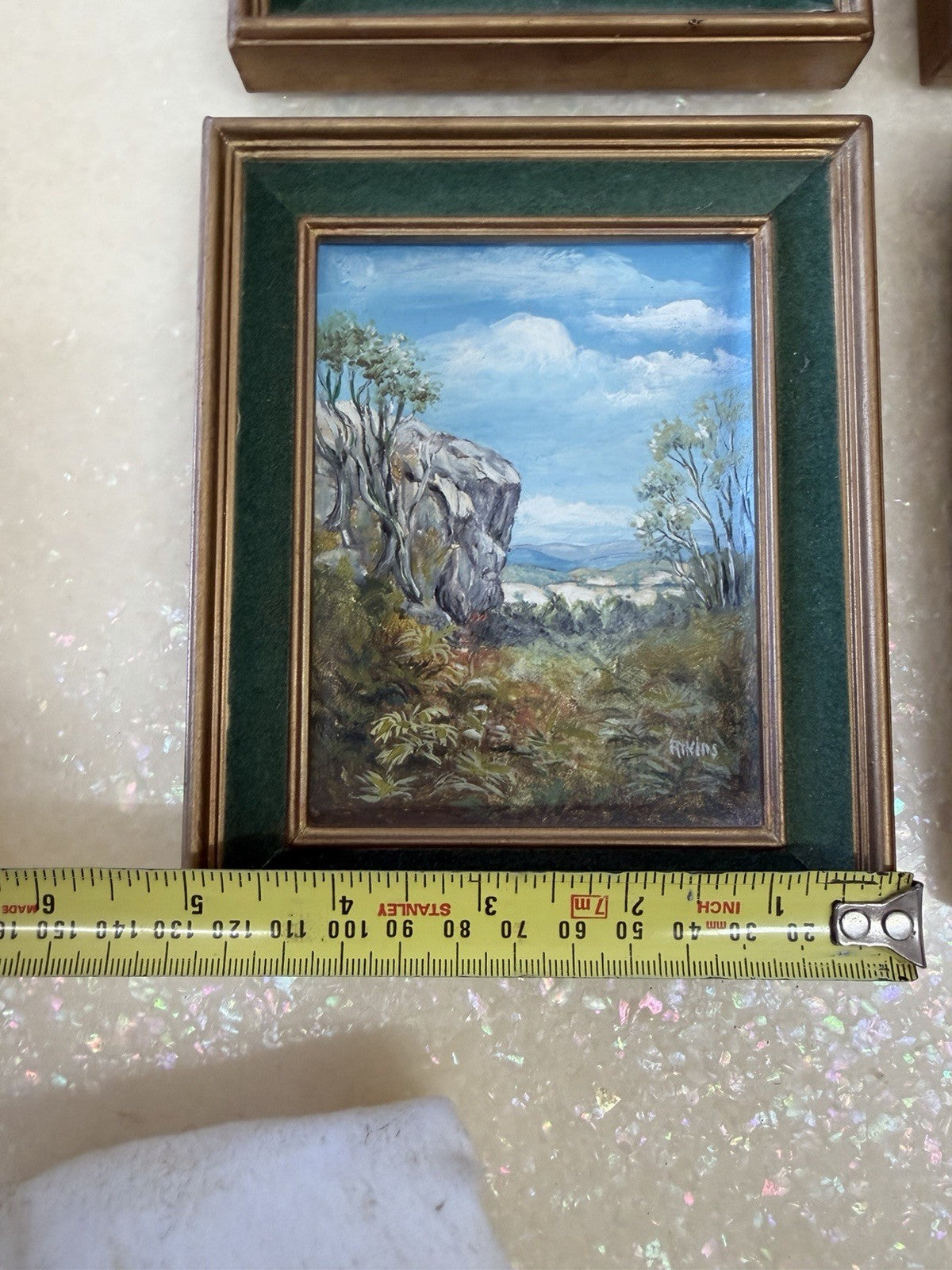 Atkins Set 4 Vintage Australian Oil Paintings Melbourne Tasmania Victoria