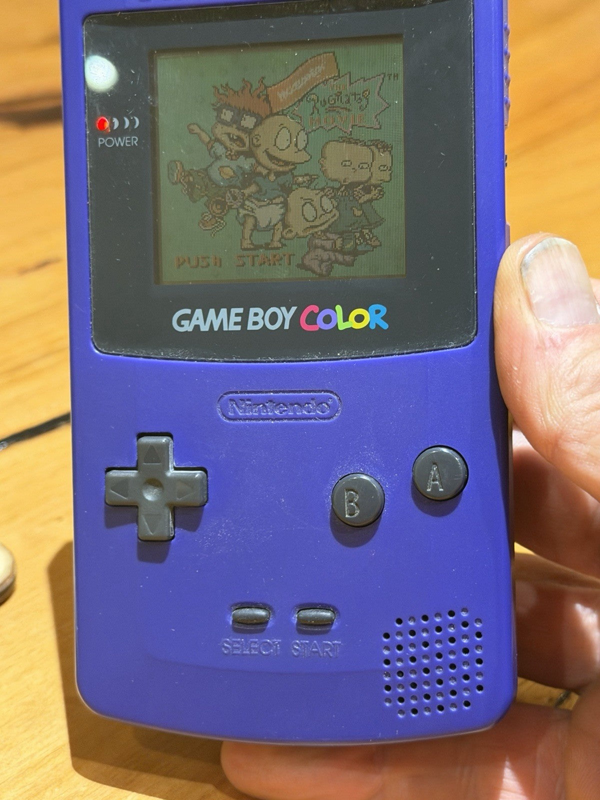 Nintendo Game Boy Color Grape Purple CGB-001 Handheld Console Tested Working