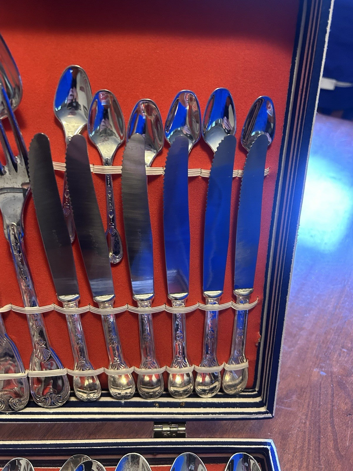 Vintage Italian Silverplate 800 Style Cutlery Set – Complete in Box (Super Knox)