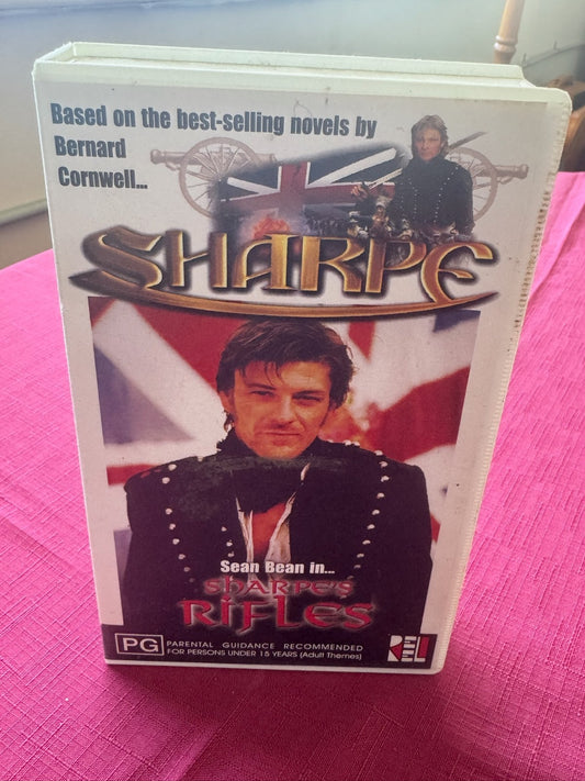 Sharpe’s Rifles VHS PAL – Sean Bean Classic War Drama w Slipcase | 1998