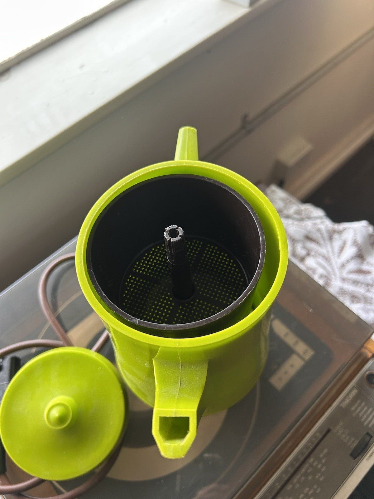 Vintage GE Poly-Brew Electric Coffee Percolator Avocado Green Mid Century