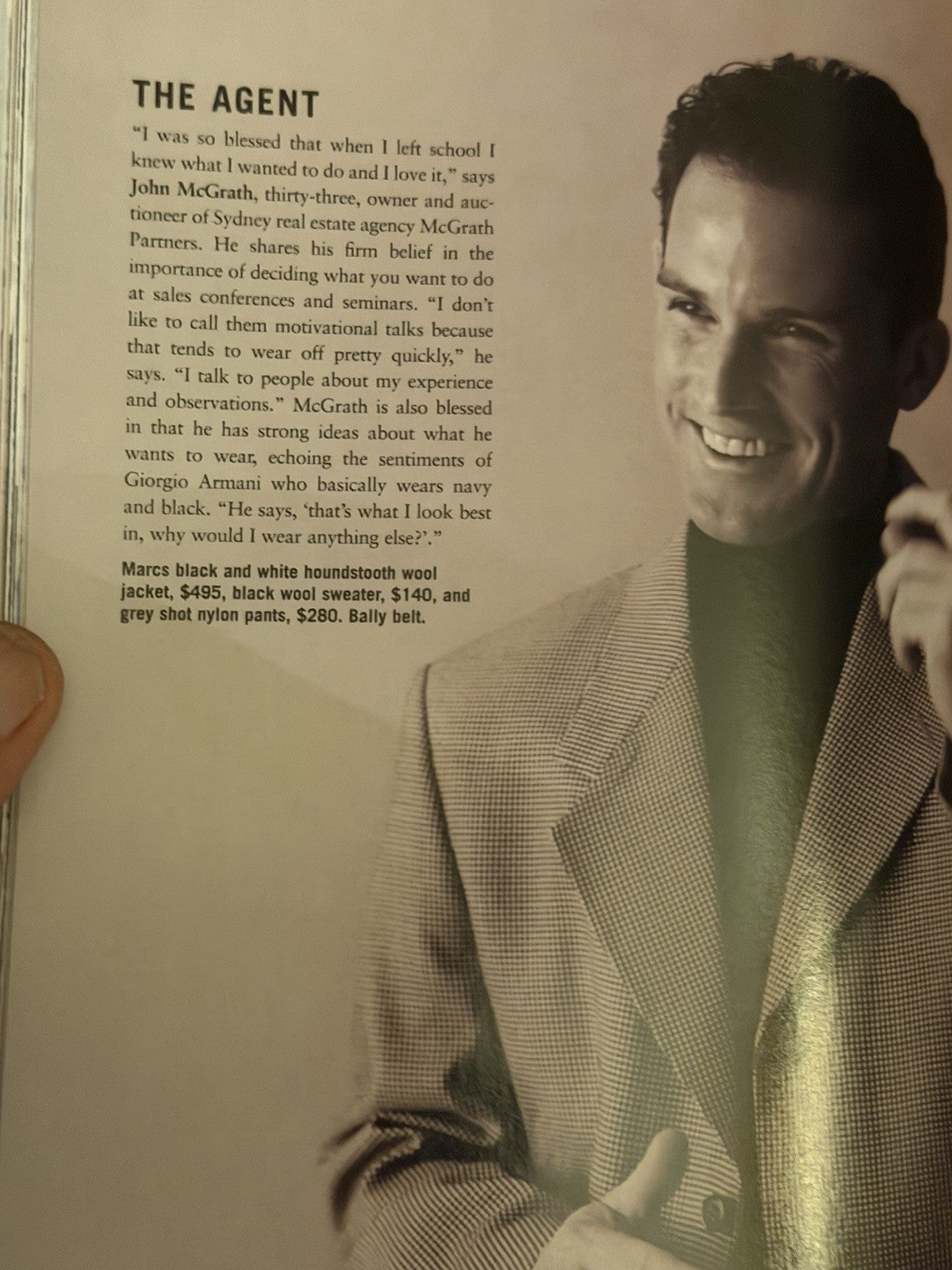 Vogue Australia Men 1997 George Clooney Hugh Jackman Baz Luhrmann Rare