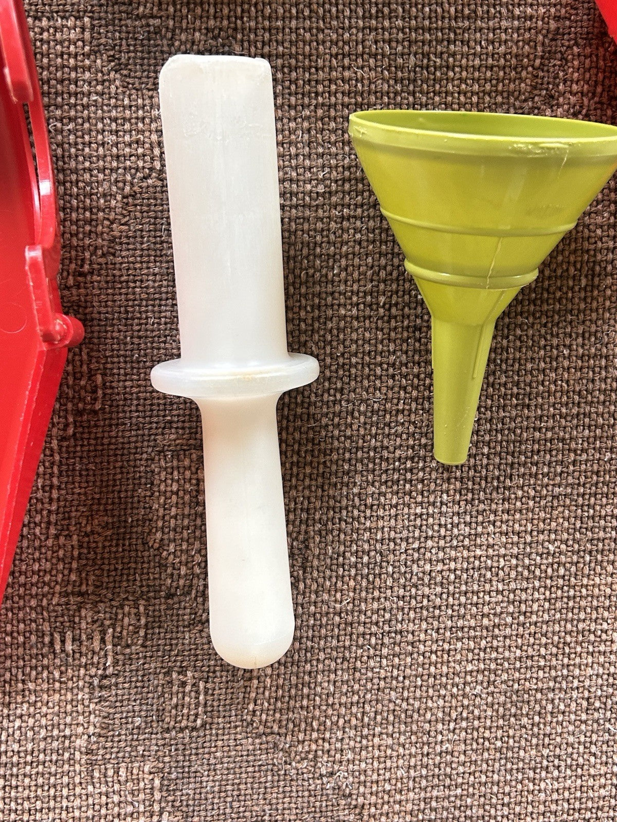 Tre Spade Hand Crank Food Mill Grinder w/ 2 Funnels Vintage Kitchen Italy