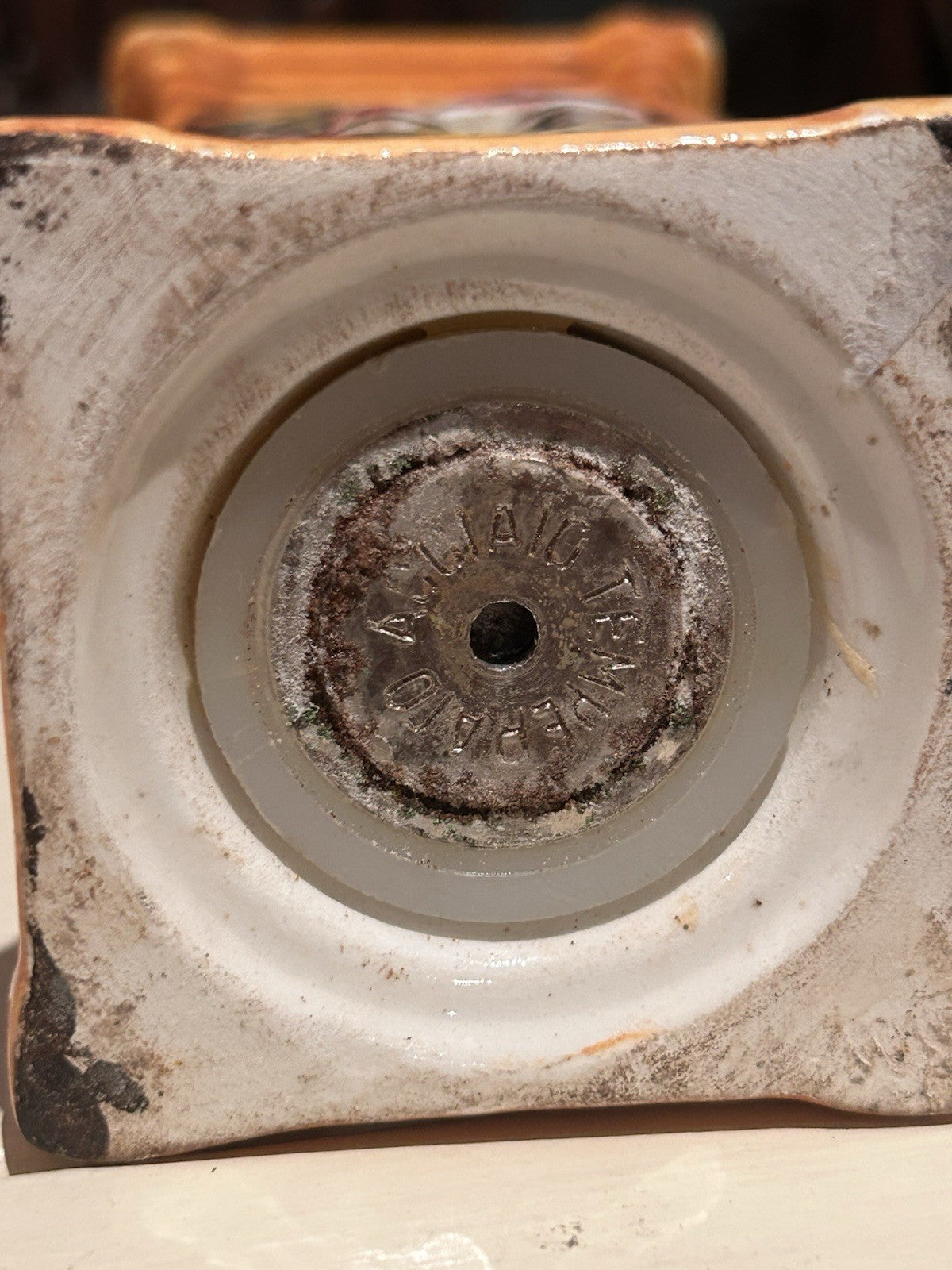 Vintage Capodimonte Italy Ceramic Salt Pepper Mills Hand Painted Pair