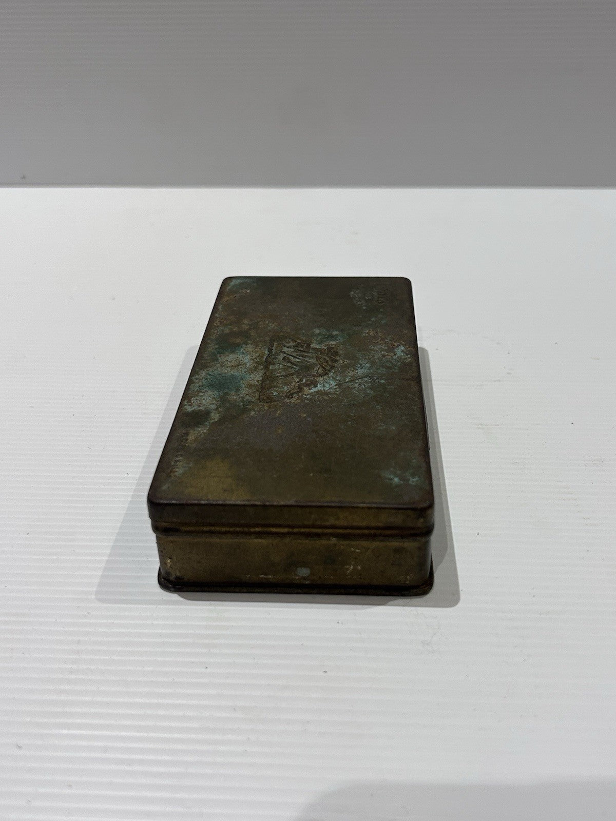 Vintage Polo Cigarettes Tobacco Metal Tin Smoking Tobacciana Collectible Patina
