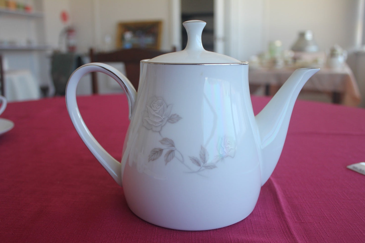 Noritake Rosay Tea Set (10pc) Japanese Vintage Teapot, Cups, & More