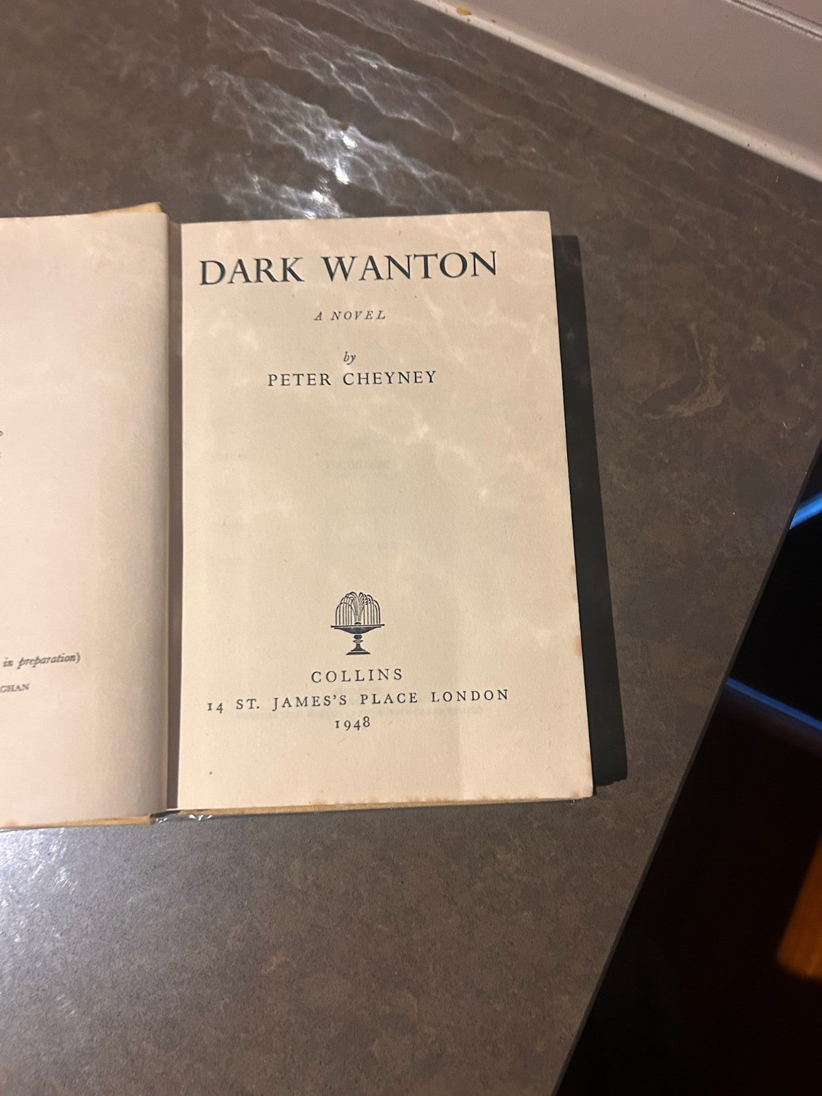 Dark Wanton – Peter Cheyney | First Edition 1948 Hardcover w/ Dust Jacket